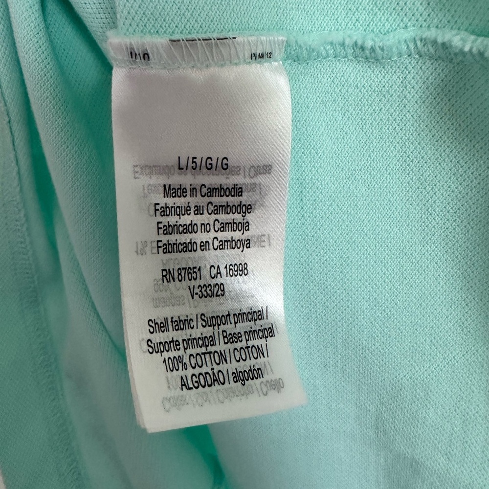 Lacoste Mint Green Polo Shirt Women’s Slim Fit Size 5 Small Medium Classic Logo - Picture 5 of 5